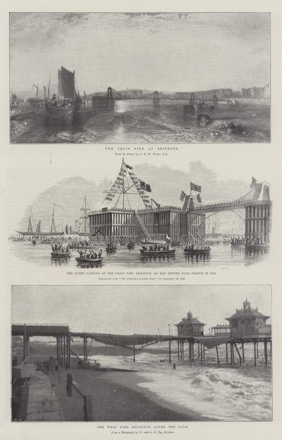 De Kettingpier in Brighton door Joseph Mallord William Turner